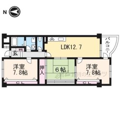 ウイングビュー鮎川の物件間取画像